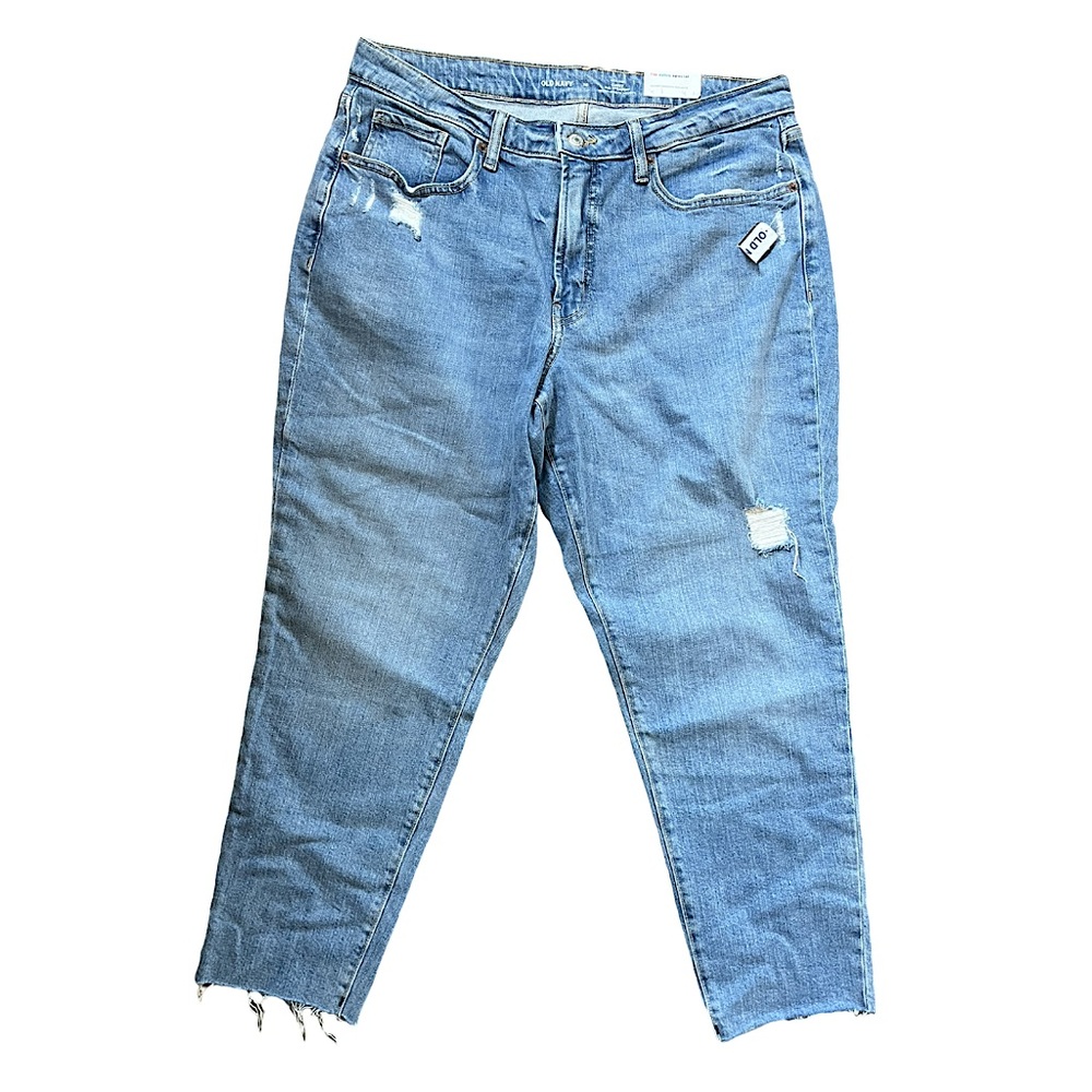Old Navy Curvy O.G. Straight Leg Jeans Women’s Size 16 Light Wash NWT